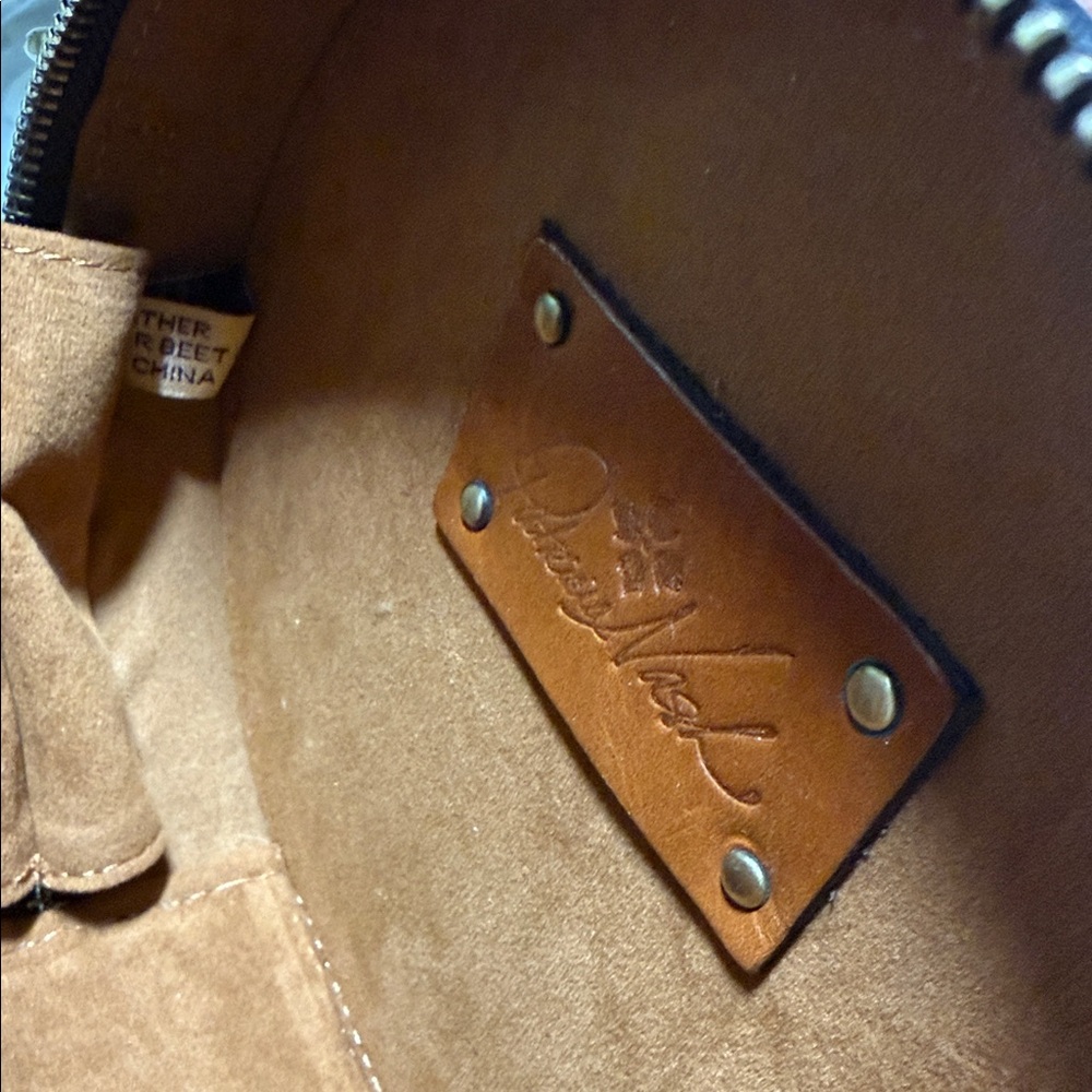 Patricia Nash Devonia Embossed Leather Round Bag - Picture 8 of 12